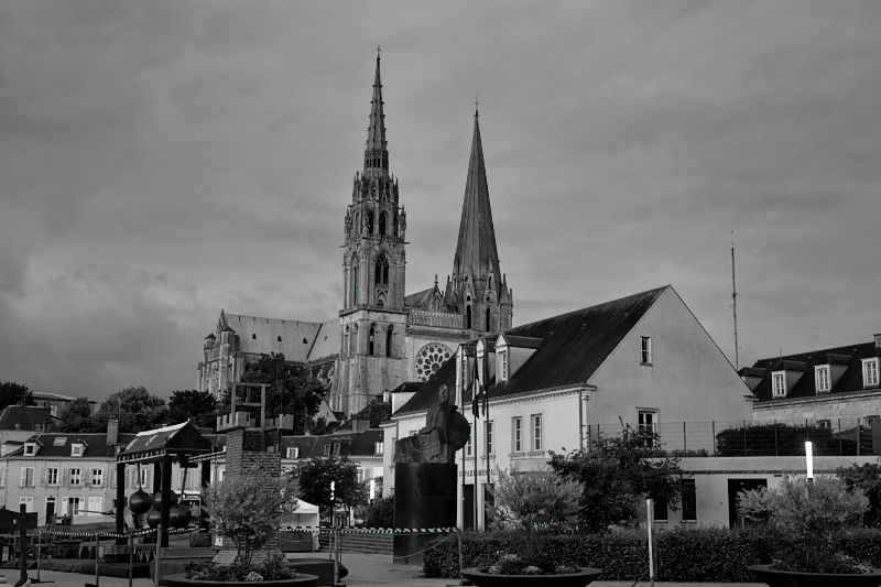 Kathedrale von Chartres, des Abends