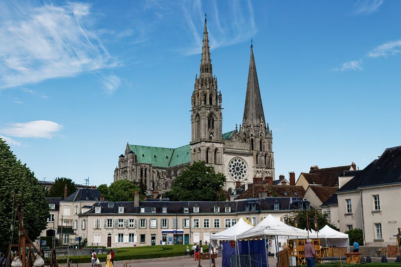 Blick auf die Kathedrale von Chartres #7256