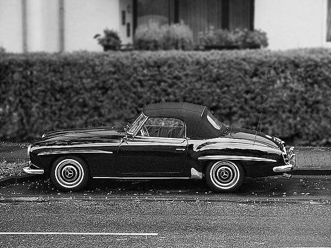 190SL-in-Kassel-beim-Edeka-