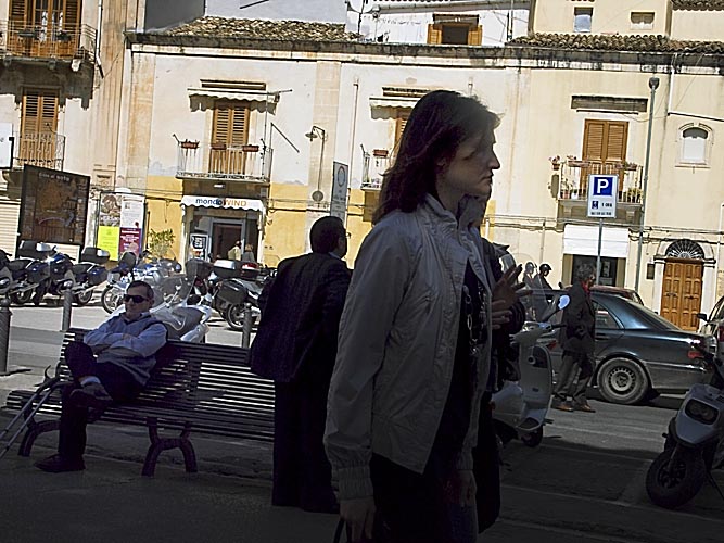Strassenszene in noto Kopie