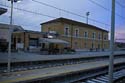 Bahnhofsgebaeude Lentini im Abendlicht Kopie