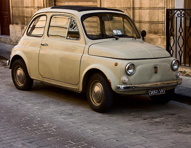 Fiat 500 in Noto Kopie