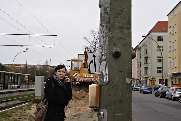 Tramstop mit Bauarbeiten, Berlin, 30 Kopie