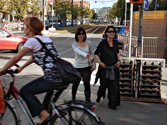 Verkehrsszene in der spandauer strasse Kopie