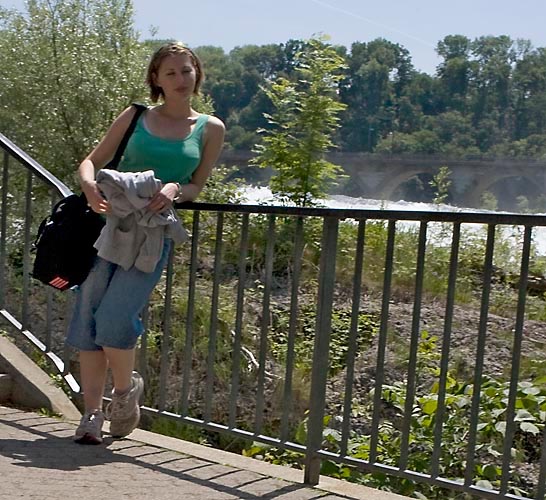 Posieren am Rheinfall Kopie