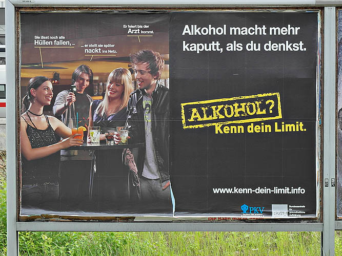 Dieses Plakat animiert mich zum Saufen Kopie