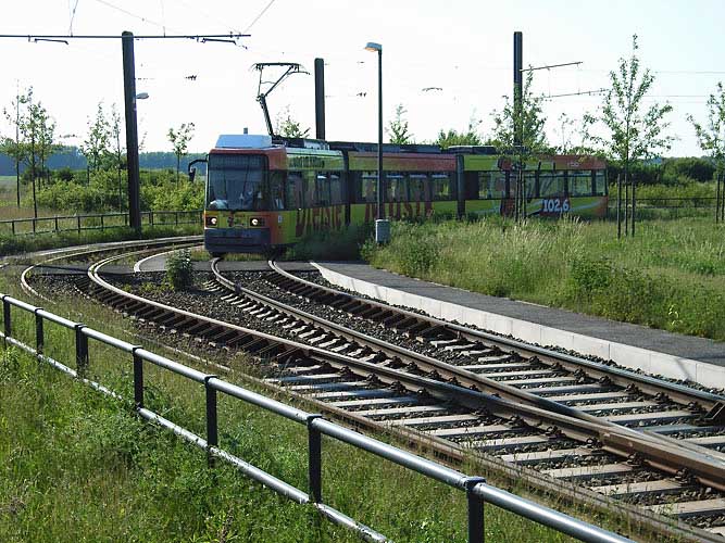 Straßenbahnendhaltestelle,-