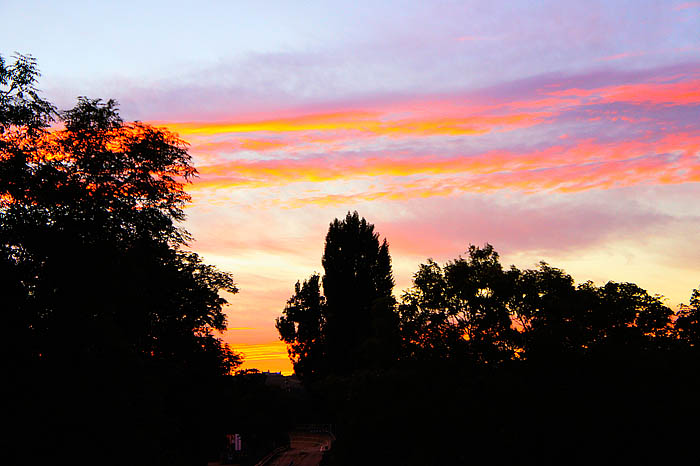 Abenddaemmerung ueber Stuttgart Kopie