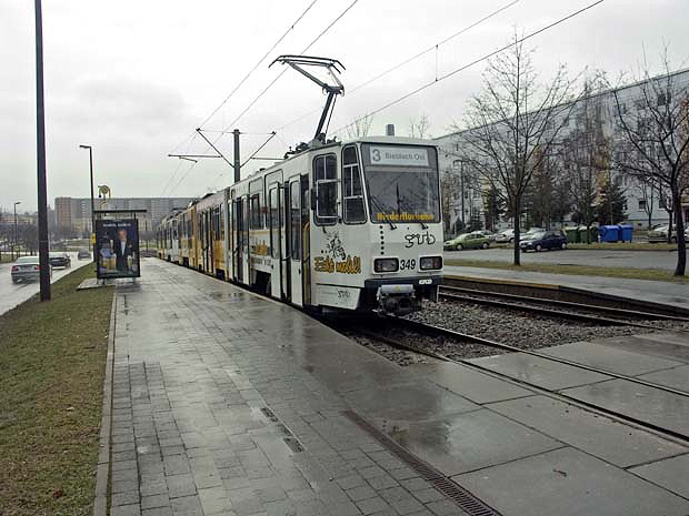 Tatra Niederflurtram in Gera- Januar 2004