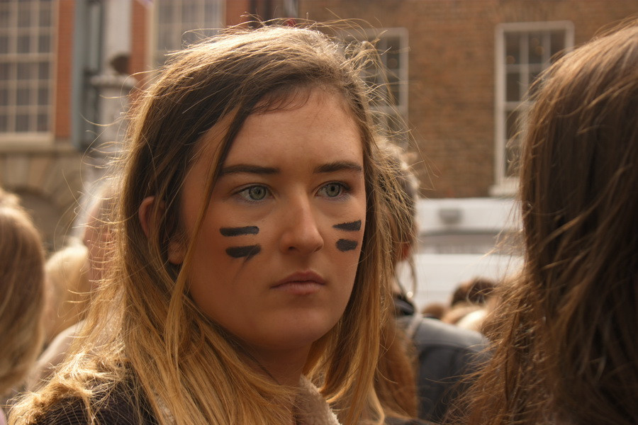 Kriegsbemalung (Raise the Roof housing protest)